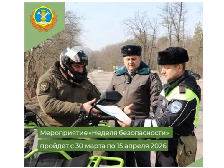 О проведении на территории Воронежской области в период с 30.03.2026 г. по 15.04.2026 г. мероприятия «Неделя безопасности».